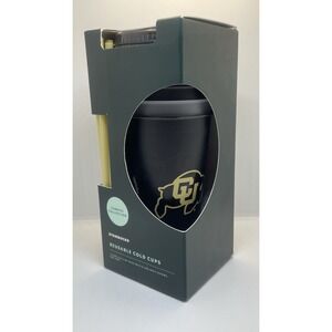 Starbucks Set Of 5 24oz Cups/Lids/Straws-UC Colorado Buffaloes-Coach Prime-NEW